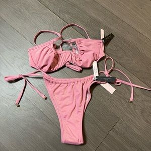 Pink Victoria’s Secret bikini